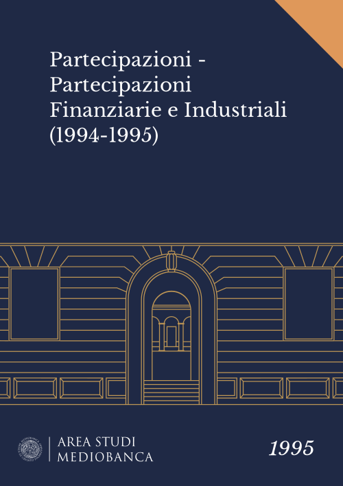 Immagine copertina - Partecipazioni - Partecipazioni Finanziarie e Industriali (1994-1995)