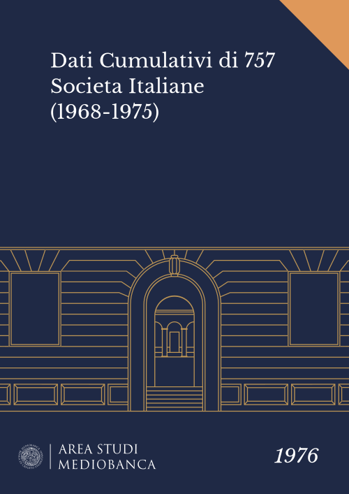 Immagine copertina - Dati Cumulativi di 757 Societa Italiane (1968-1975)