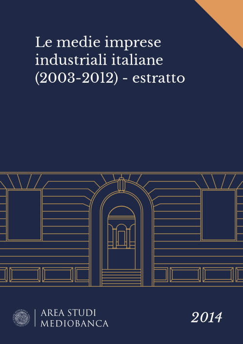 Immagine copertina - Le medie imprese industriali italiane (2003-2012) - estratto