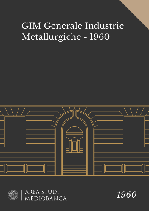 Immagine copertina - GIM Generale Industrie Metallurgiche - 1960