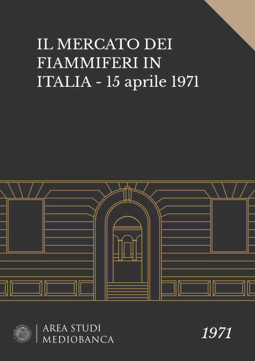 Immagine copertina - IL MERCATO DEI FIAMMIFERI IN ITALIA - 15 aprile 1971