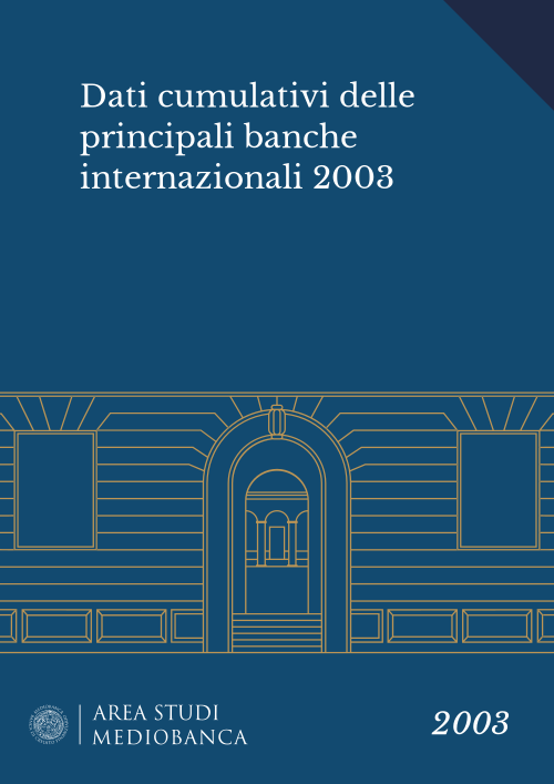 Immagine copertina - Dati cumulativi delle principali banche internazionali 2003