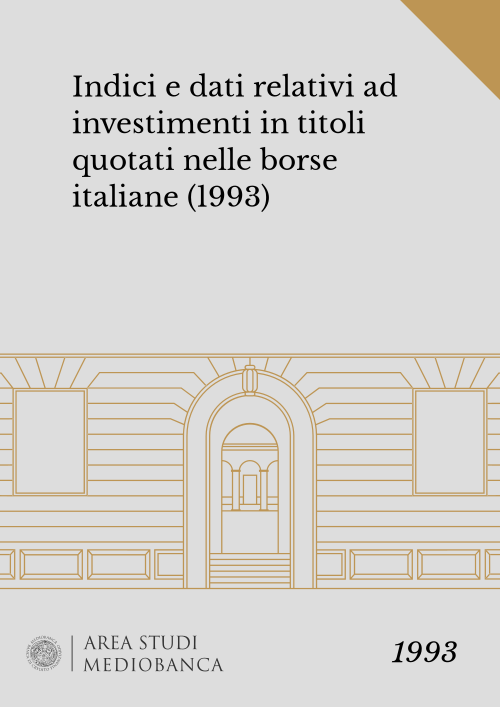 Immagine copertina - Indici e dati relativi ad investimenti in titoli quotati nelle borse italiane (1993)