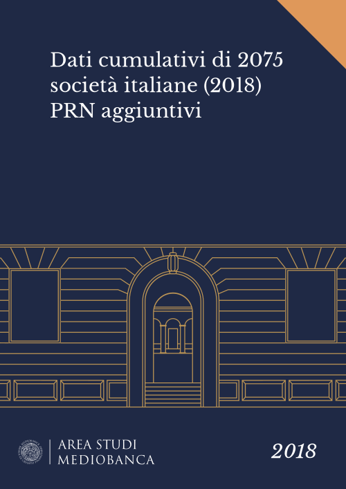 Immagine copertina - Dati cumulativi di 2075 società italiane (2018) PRN aggiuntivi