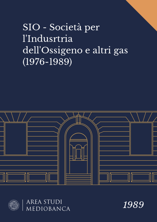 Immagine copertina - SIO - Società per l'Indusrtria dell'Ossigeno e altri gas (1976-1989)