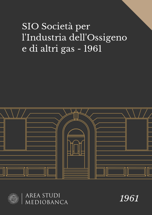 Immagine copertina - SIO Società per l'Industria dell'Ossigeno e di altri gas - 1961