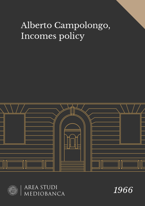 Immagine copertina - Alberto Campolongo, Incomes policy