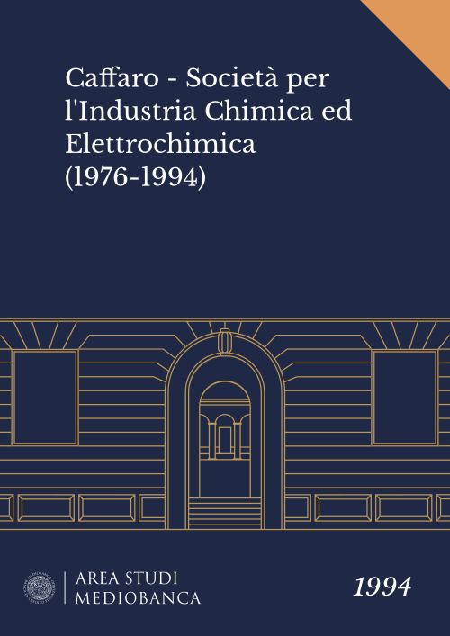 Immagine copertina - Caffaro - Società per l'Industria Chimica ed Elettrochimica (1976-1994)