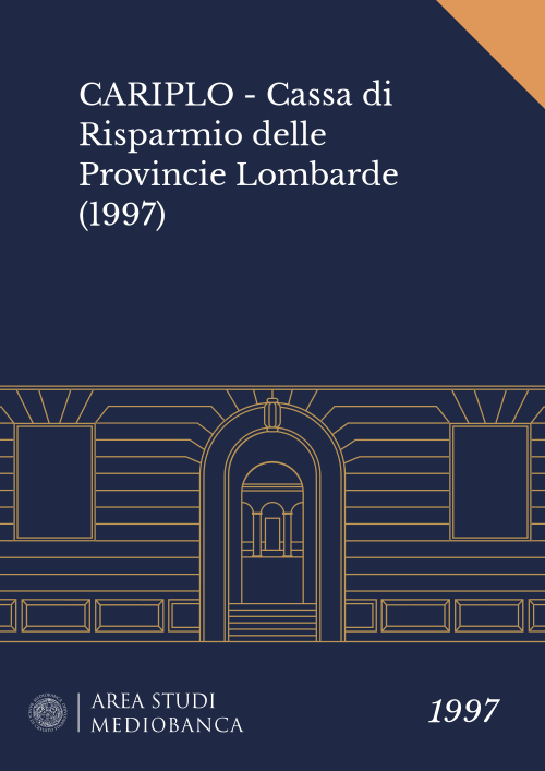 Immagine copertina - CARIPLO - Cassa di Risparmio delle Provincie Lombarde (1997)